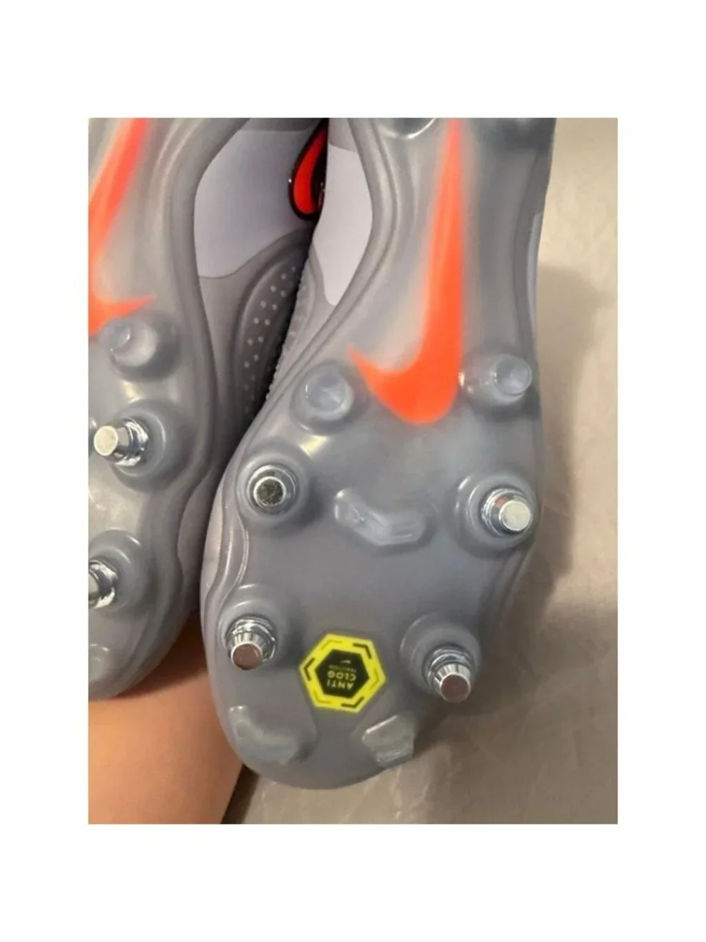 Nike Tiempo Legend 10 elite SG Pro AC Soccer cleats size 8 IM0457 400 silver